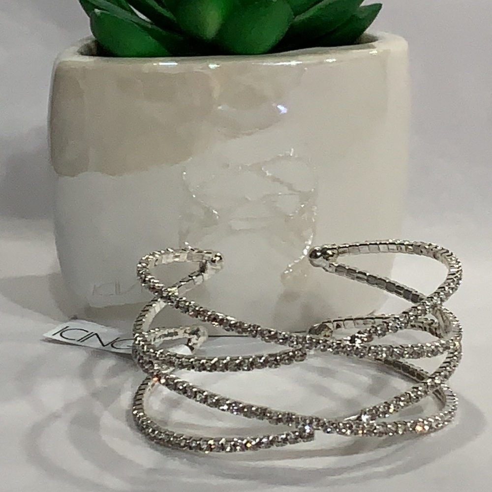 Icing Super Sparkly RHINESTONE CUFF BRACELET!